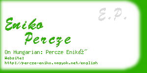 eniko percze business card